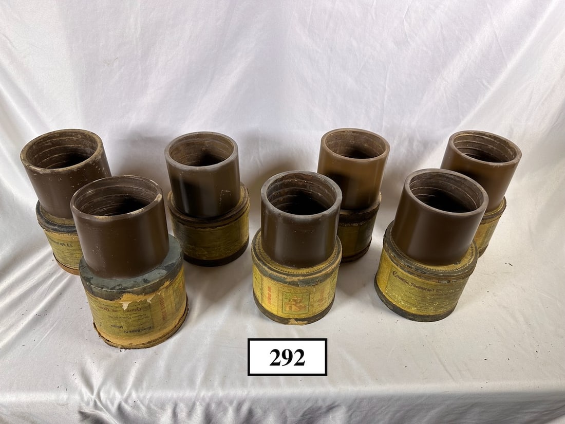 7 - 5" Brown Wax Cylinder Records (1 of 3)