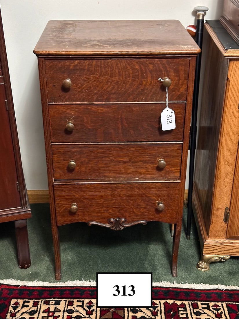 Four Drawer Cylinder Record Cabinet (1 of 2)