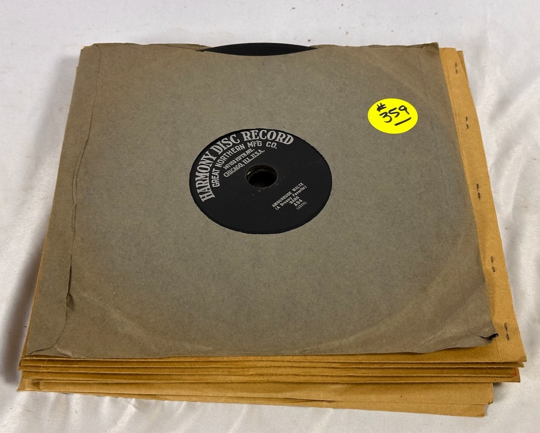 Harmony Disc Records: 8 total. 3/4" spindle hole