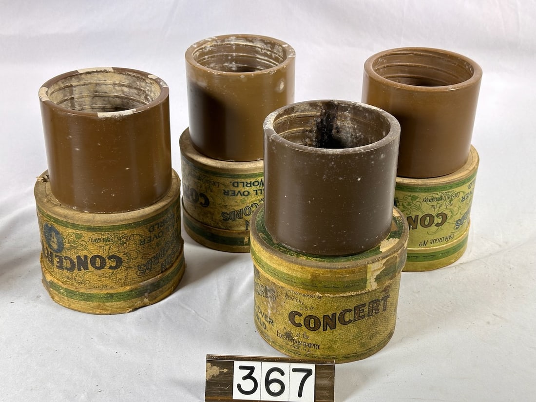 4 - 5" Brown Wax Cylinder Records (1 of 1)