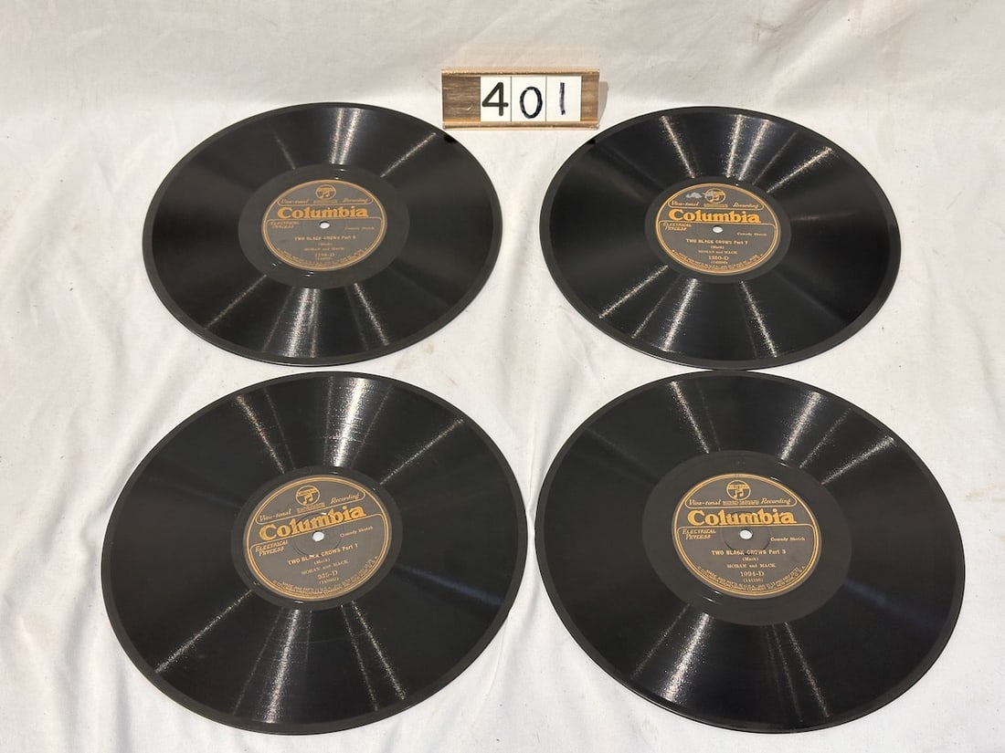 Moran & Mack Black Crow Records: Part 1 Thru 8. 4 Records total.