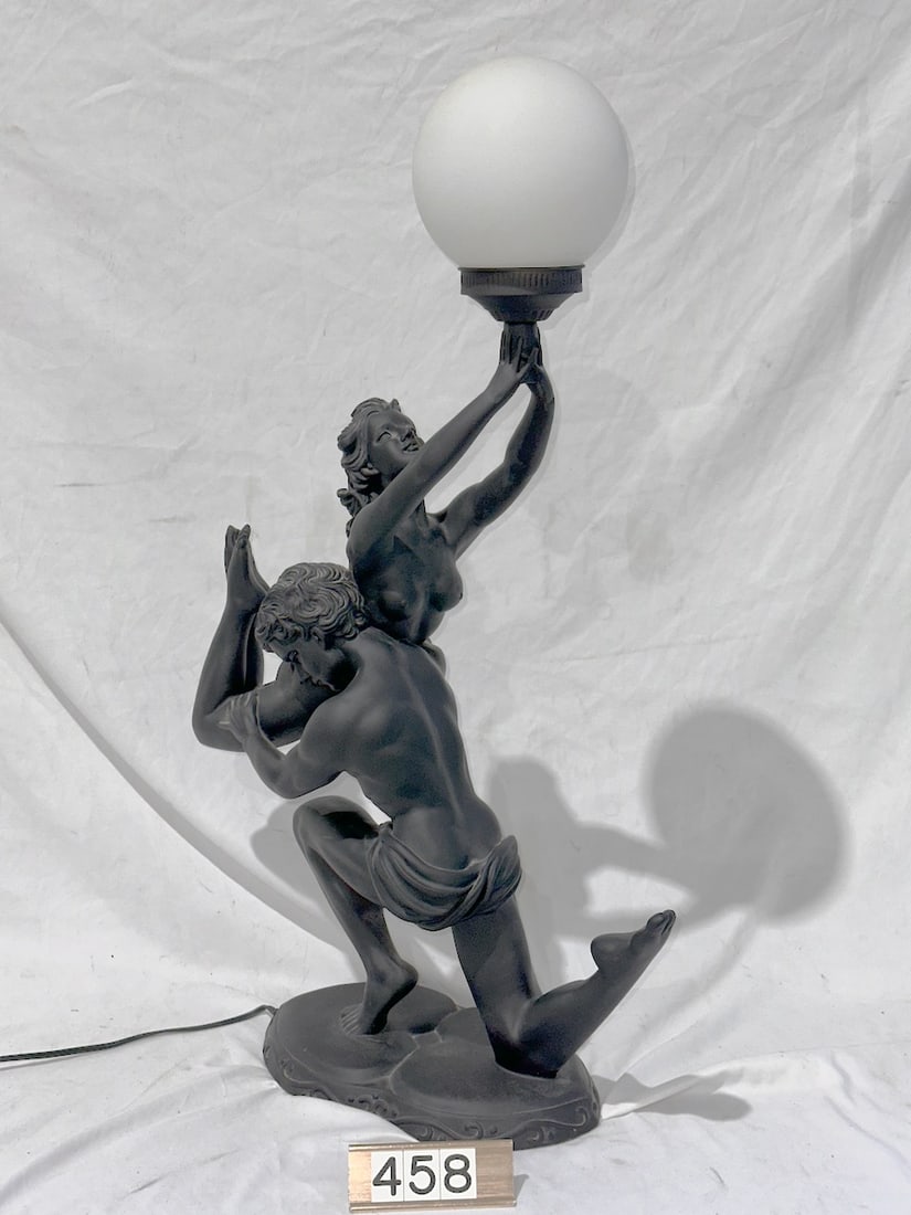 Art Deco Style Lamp with shade. (1 of 2)