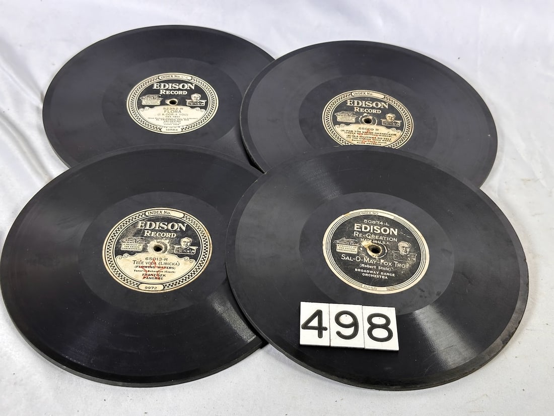 4 Edison Diamond Disc records (1 of 5)