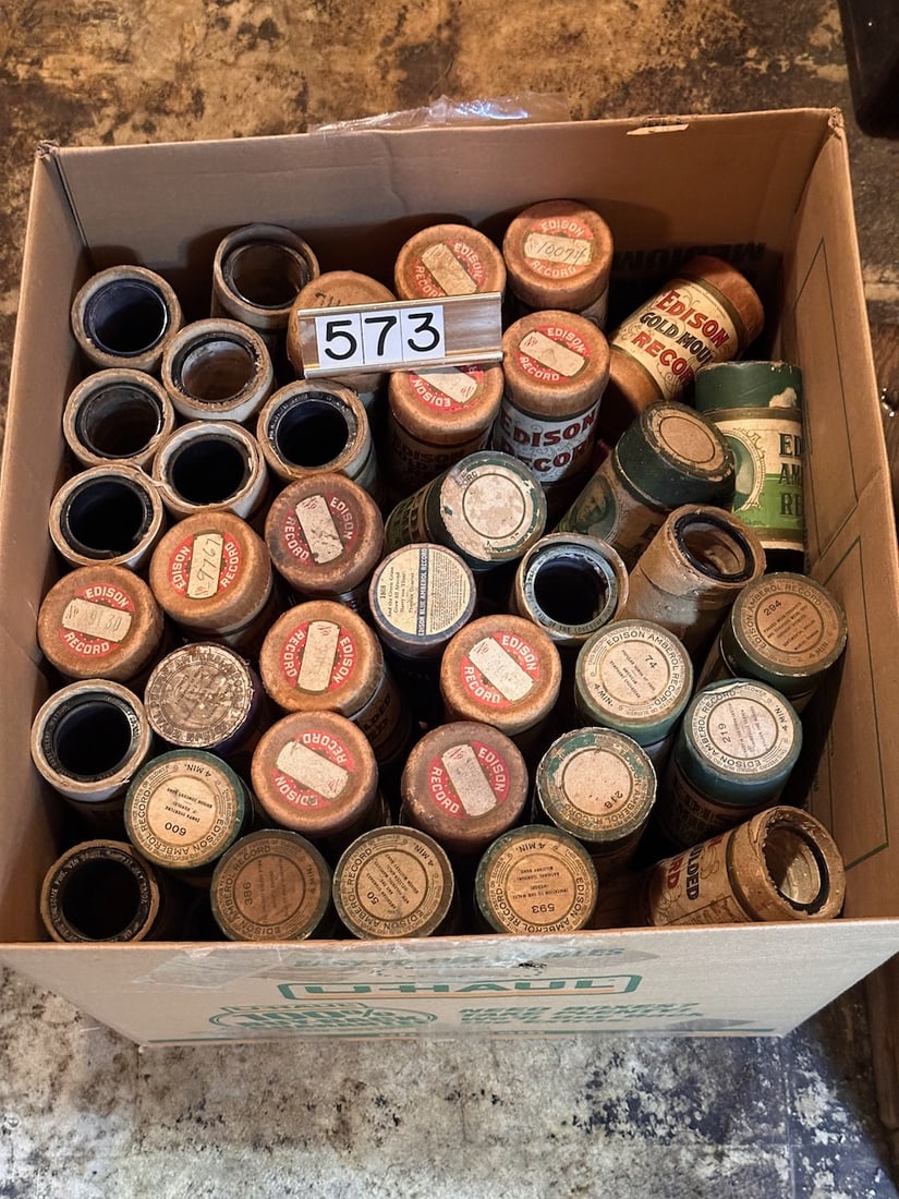 Large Group of Cylinder Records (1 of 1)