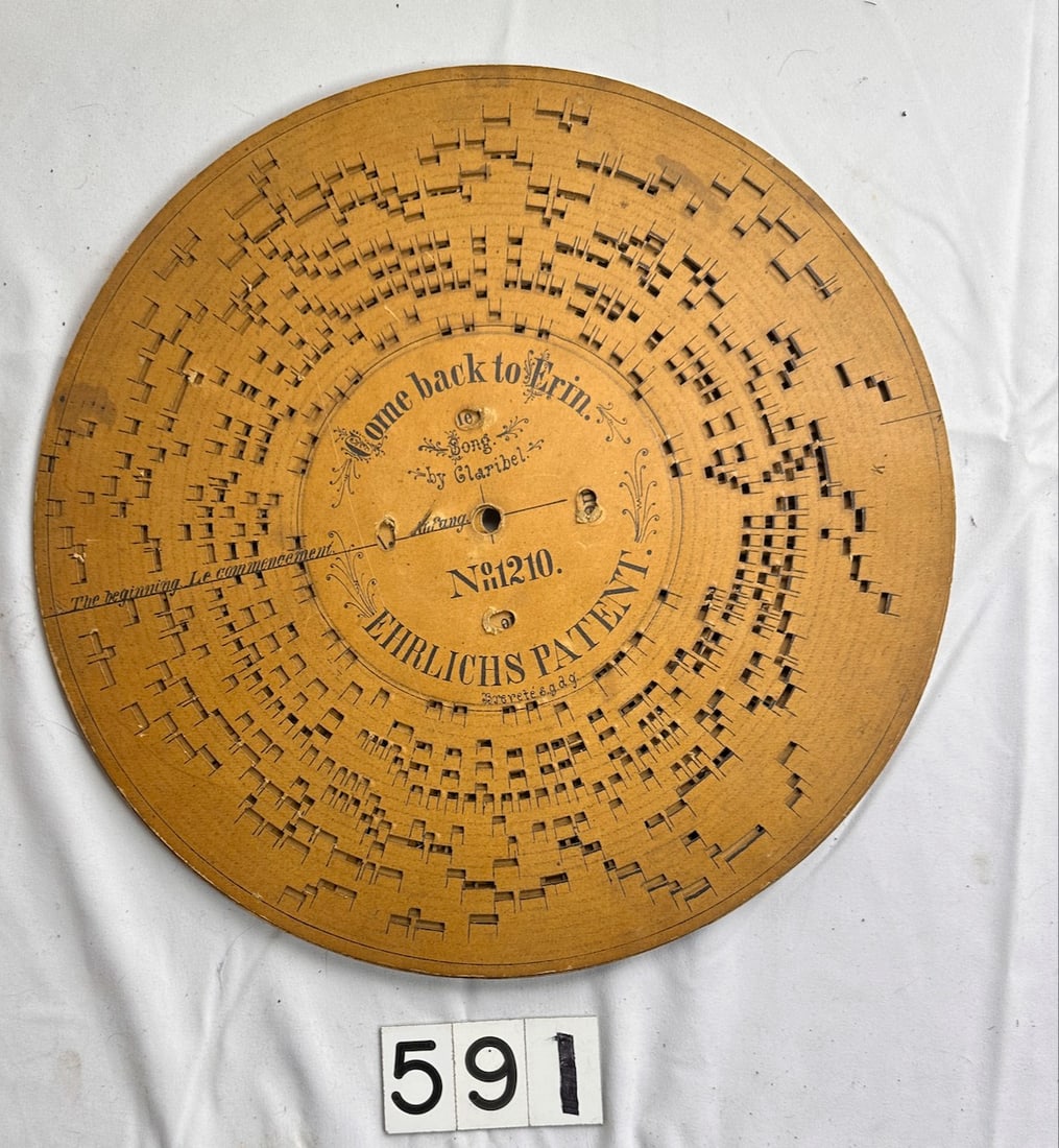 Erlich's Patent Cardboard Roller Organ Discs (1 of 1)