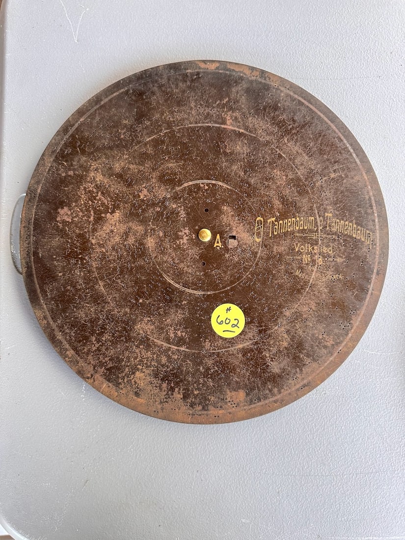 A 3-disc Set of Symphonion Eroica Discs, 13-5/8" size: #18. O Tannenbaum