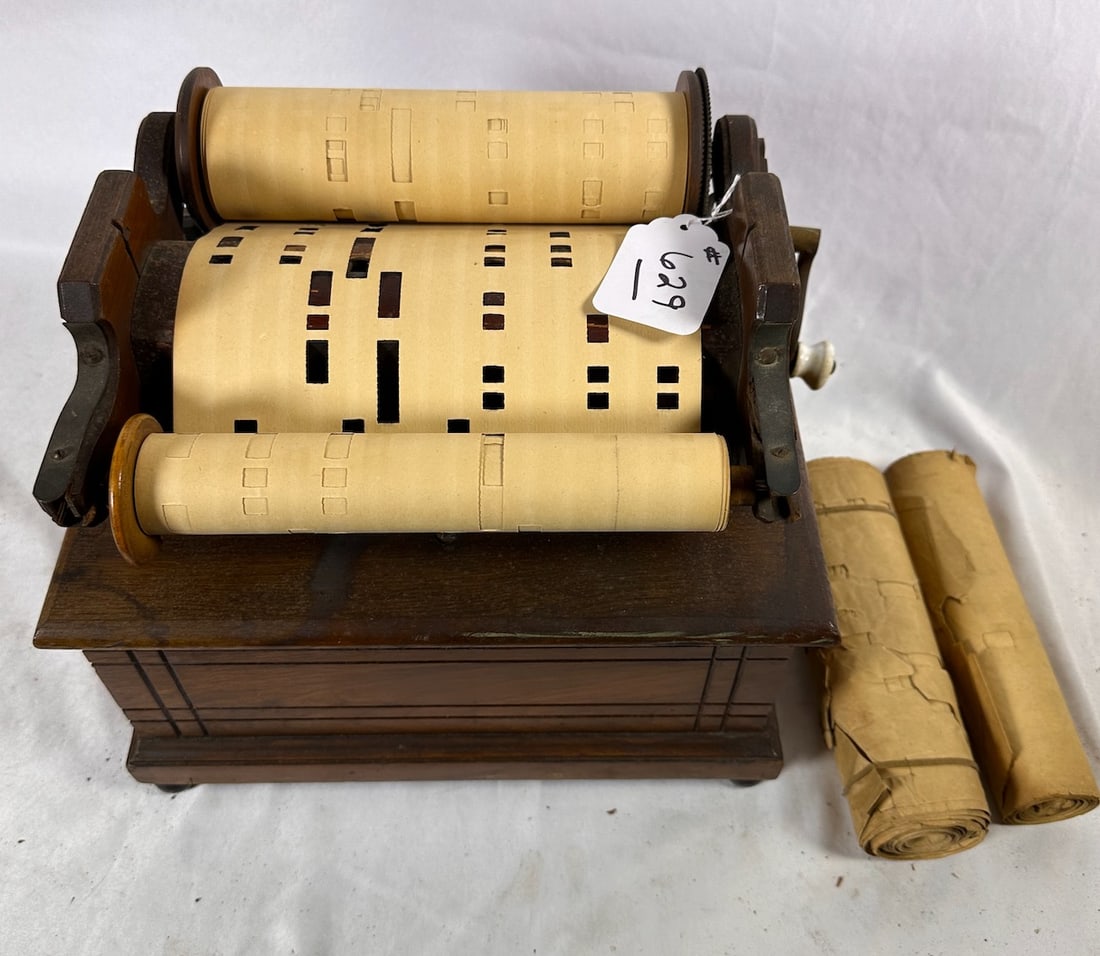 Walnut Case roller Organ (1 of 1)