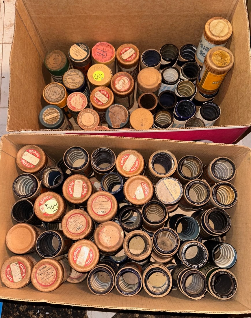 Large Group of Cylinder Records (1 of 1)