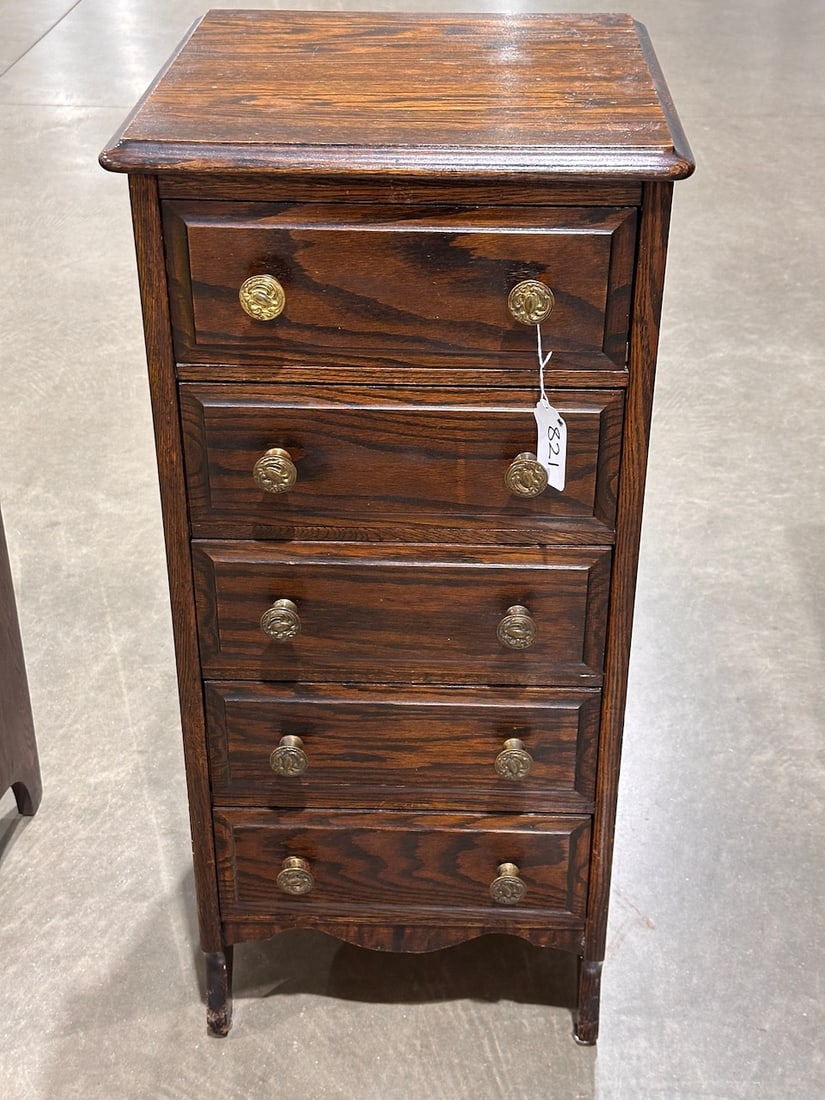 Five Drawer Cylinder Record Cabinet (1 of 1)