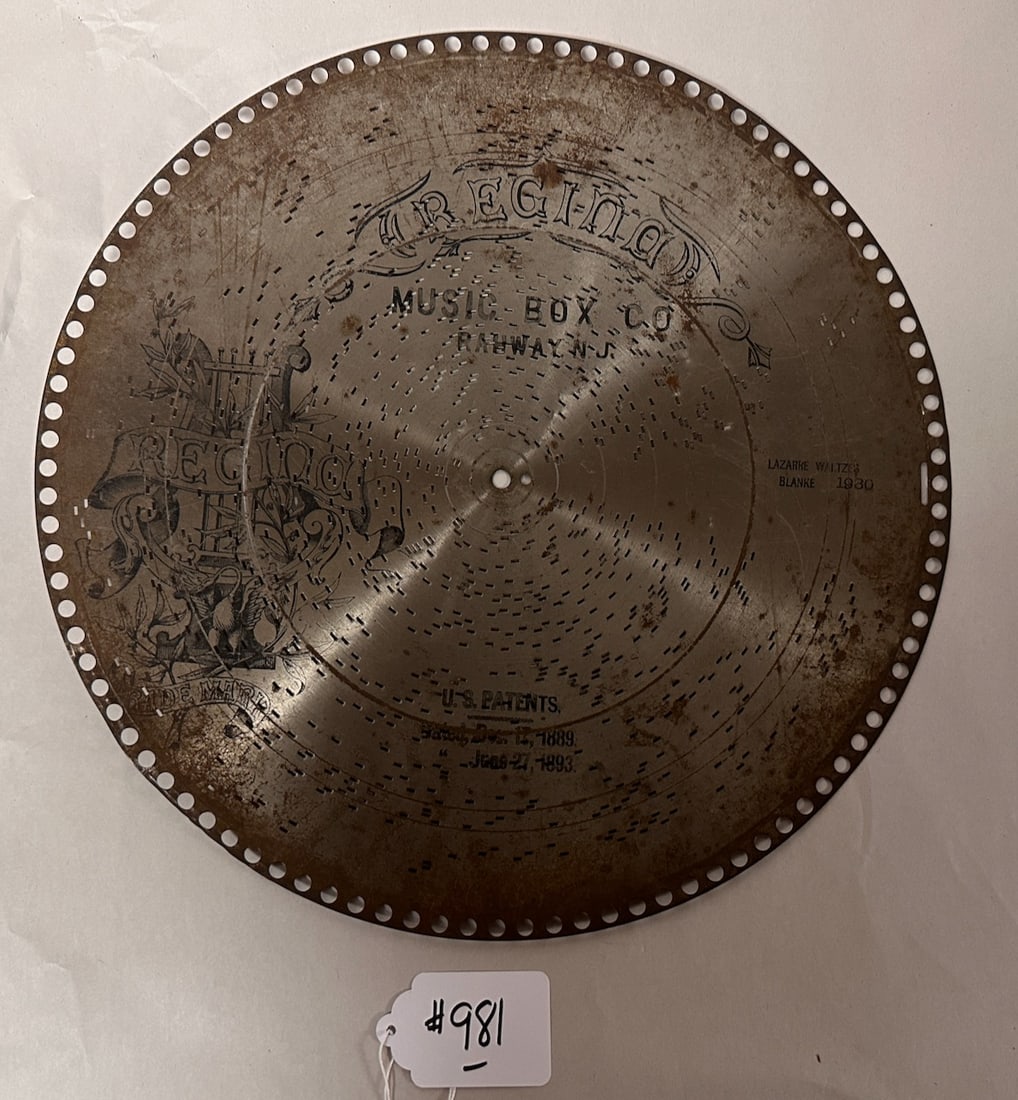 (10) 15-1/2" Music Discs: One lot
