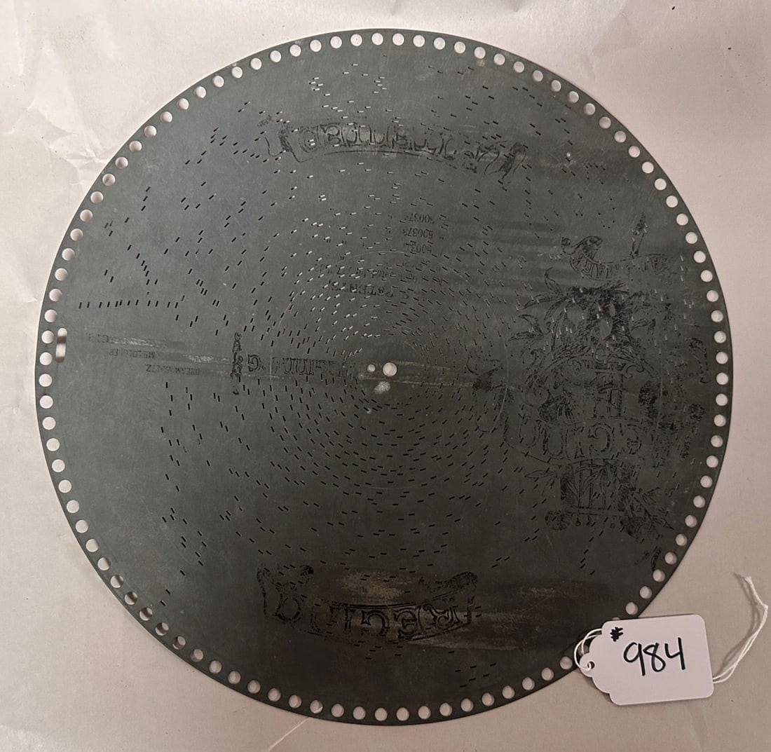 (10) 15-1/2" Music Discs: One lot