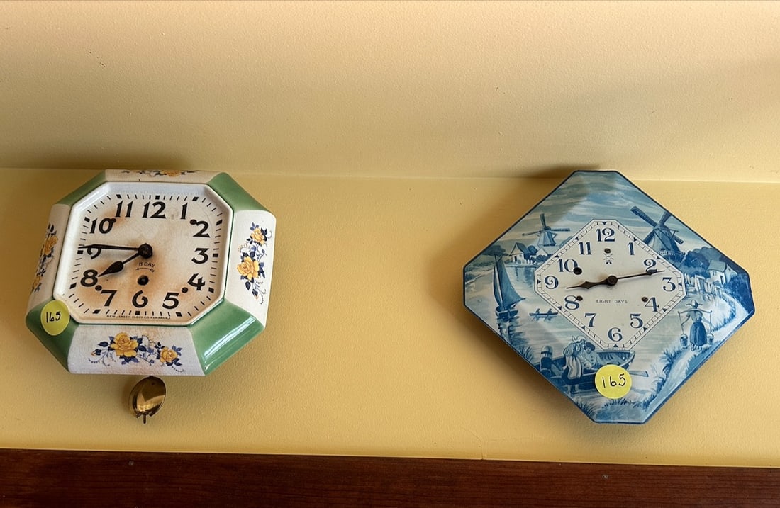(2) Delft Kitchen Wall Clocks (1 of 1)