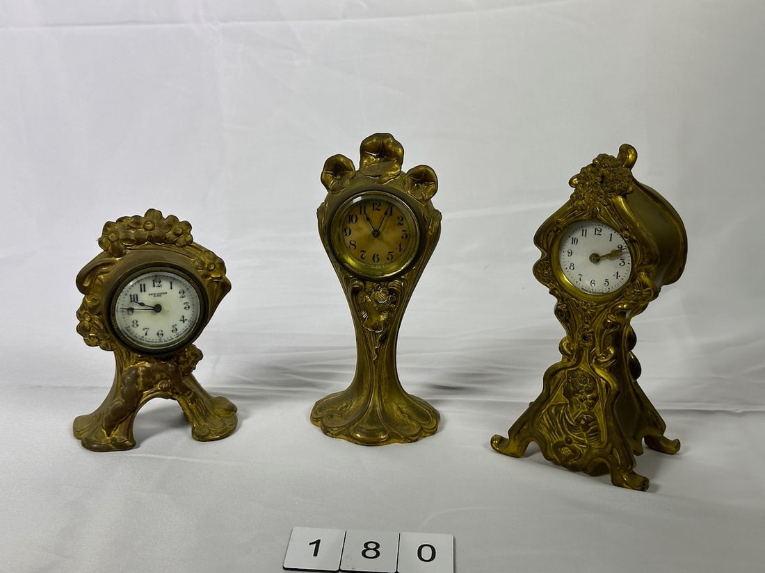 3 Antique Novelty Clocks (1 of 5)