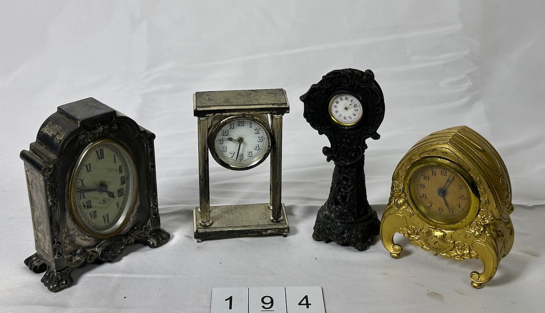 4 Antique Novelty Clocks (1 of 5)