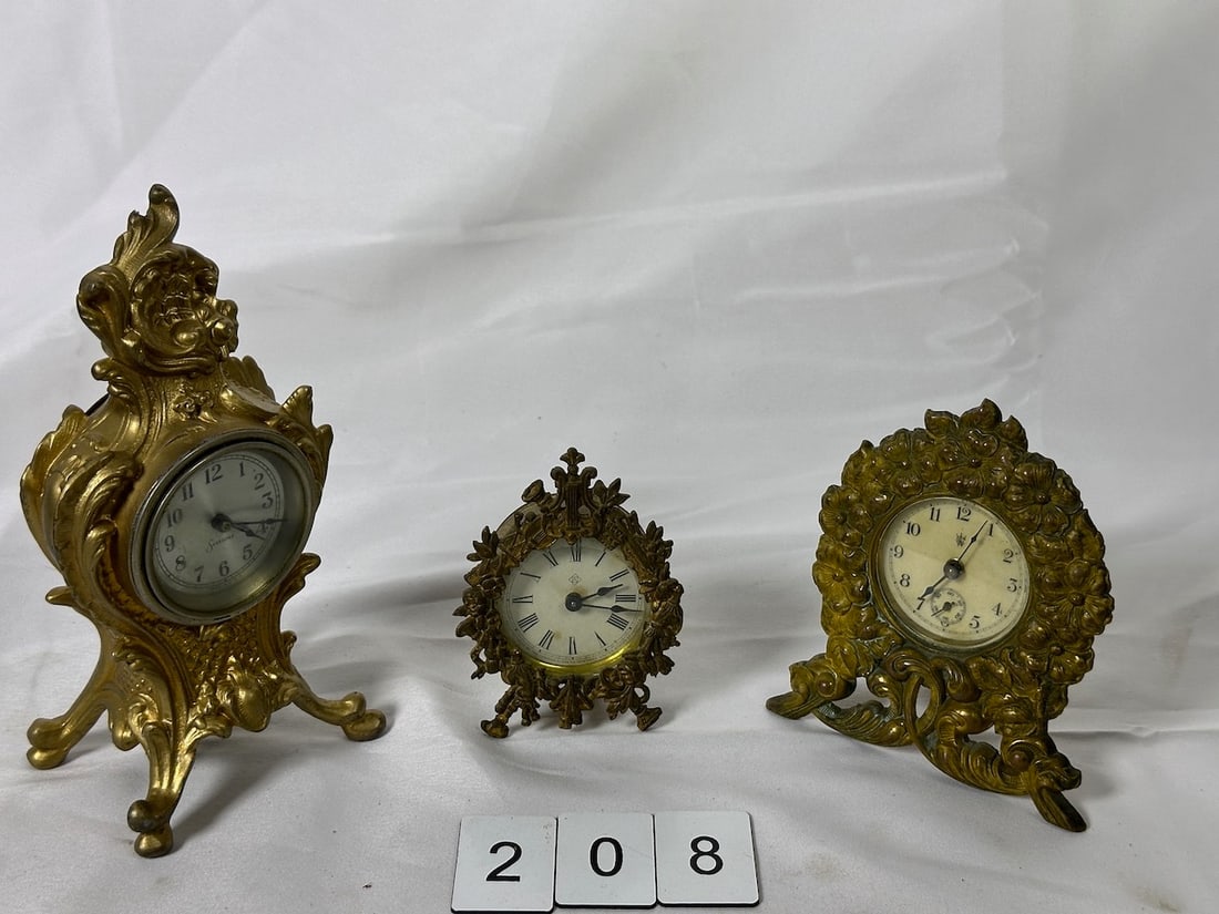 3 Antique Novelty Clocks (1 of 2)