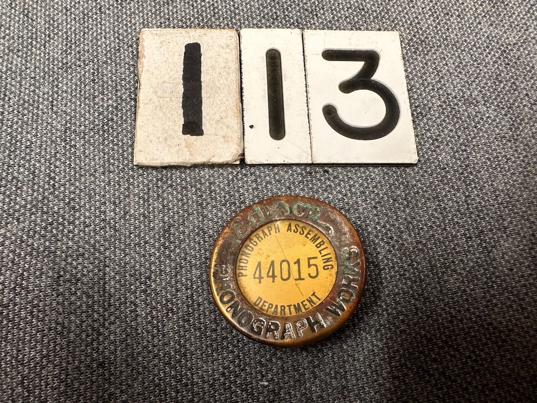 Edison Phonograph Works Badge (1 of 3)