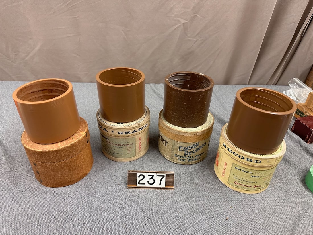 Excellent 5" Brown Wax Records (1 of 3)