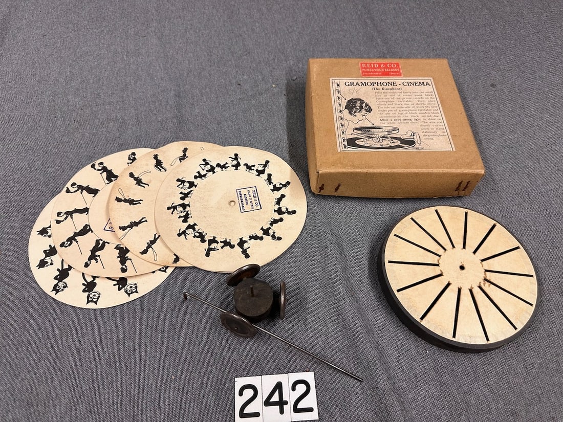 Gramophone-Cinema (The Kinephone): Reid and Co.,, Piano and Music Saloons, original box