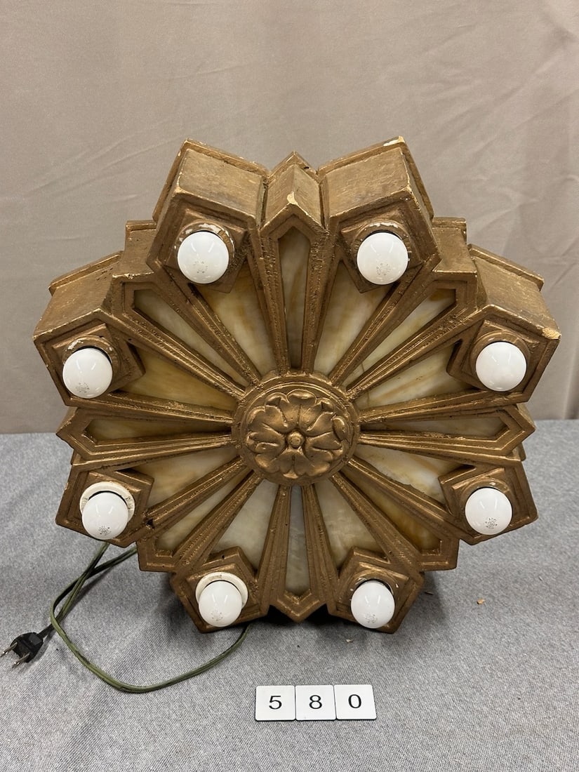 Art Deco Hanging Light Fixture (1 of 2)