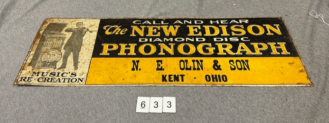 New Edison Tin Sign (1 of 2)