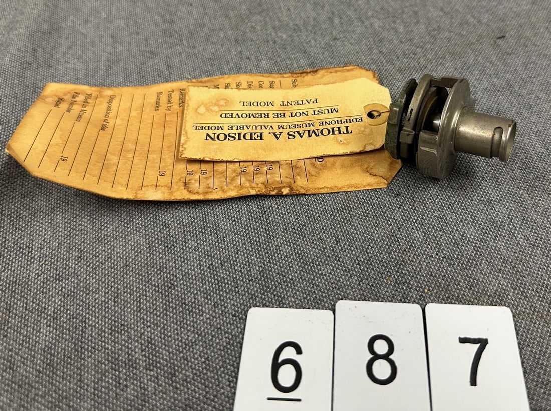 Rare Edison Reproducer, Patent Model (1 of 5)