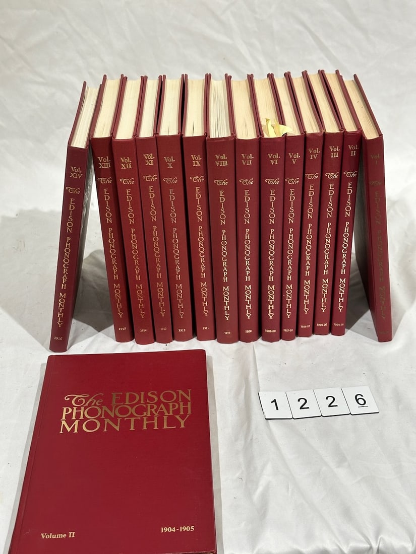 The Edison Phonograph Monthly 14 Volume Set (1 of 2)