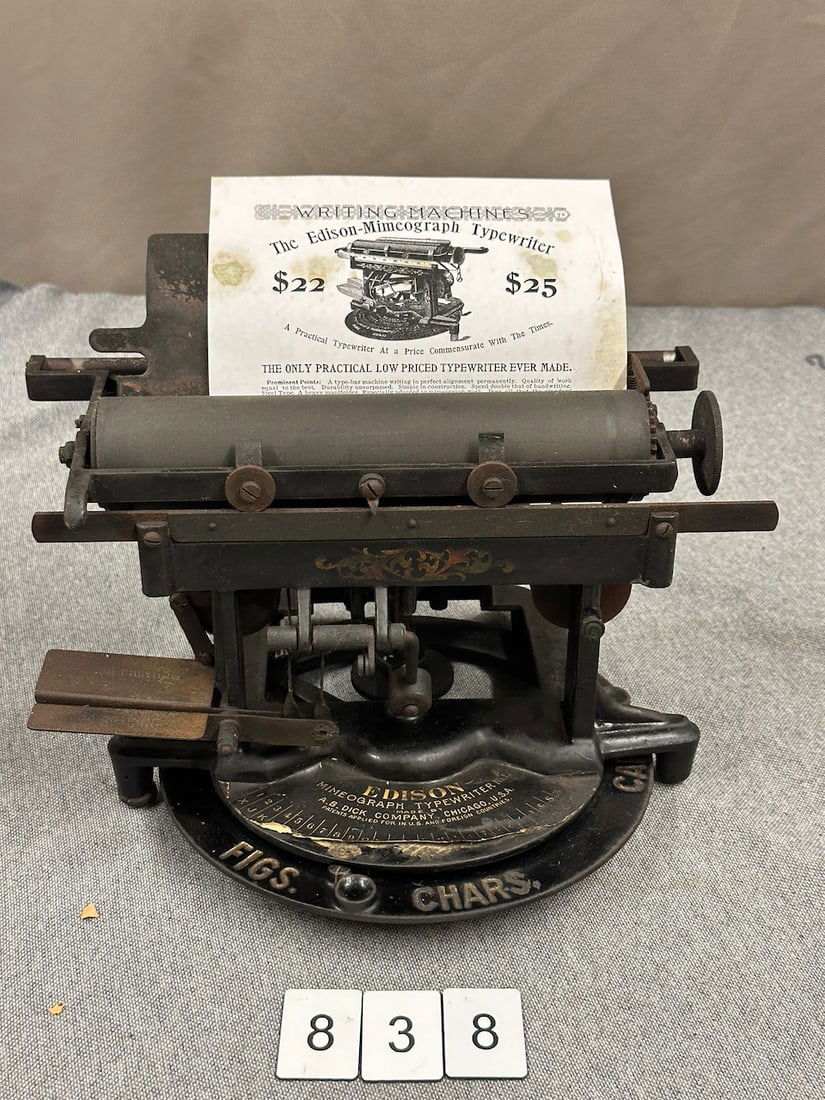 Original Edison Mimeograph Typewriter (1 of 3)