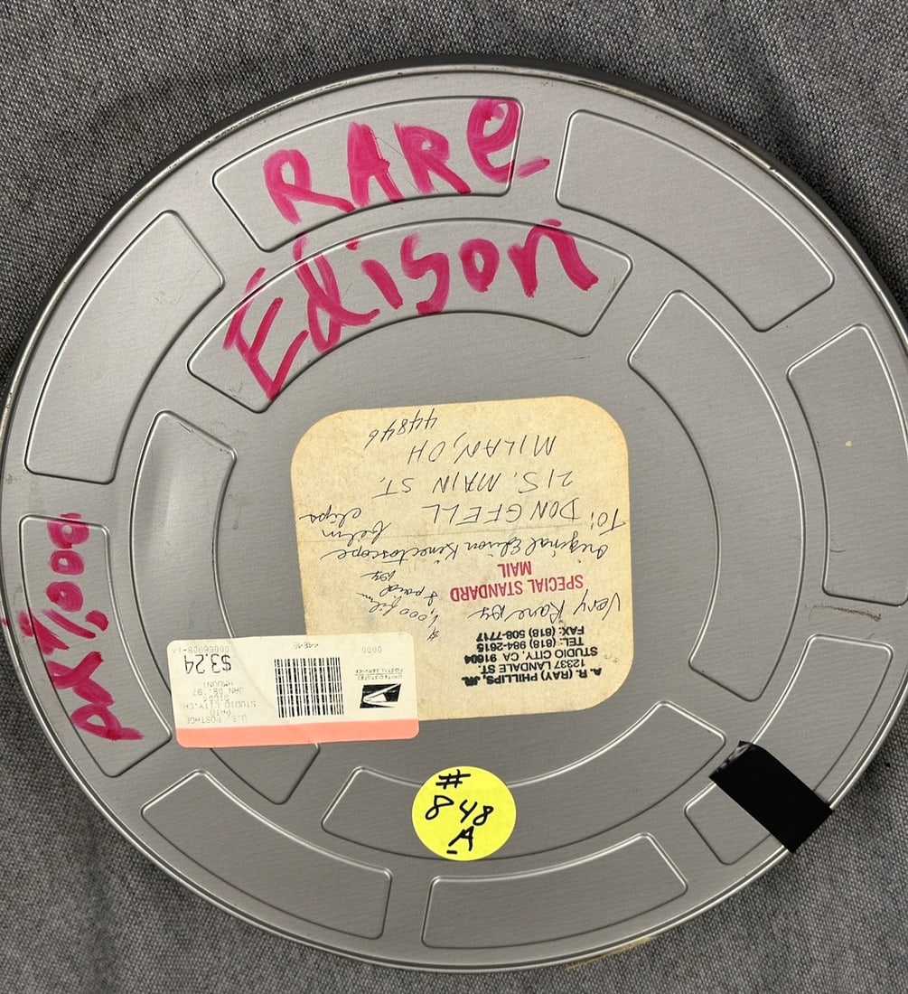 Edison Kinetoscope Film Clips on Movie Reel (1 of 3)