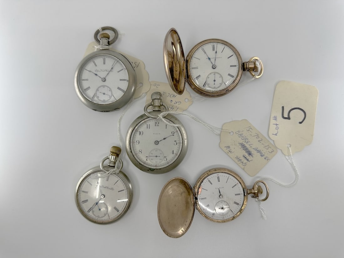 Group of 5 Pocket Watches (1 of 1)