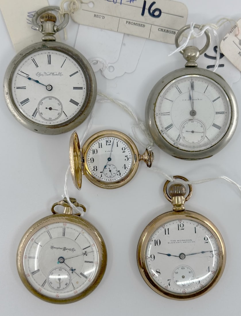 Group of 5 Pocket Watches (1 of 1)