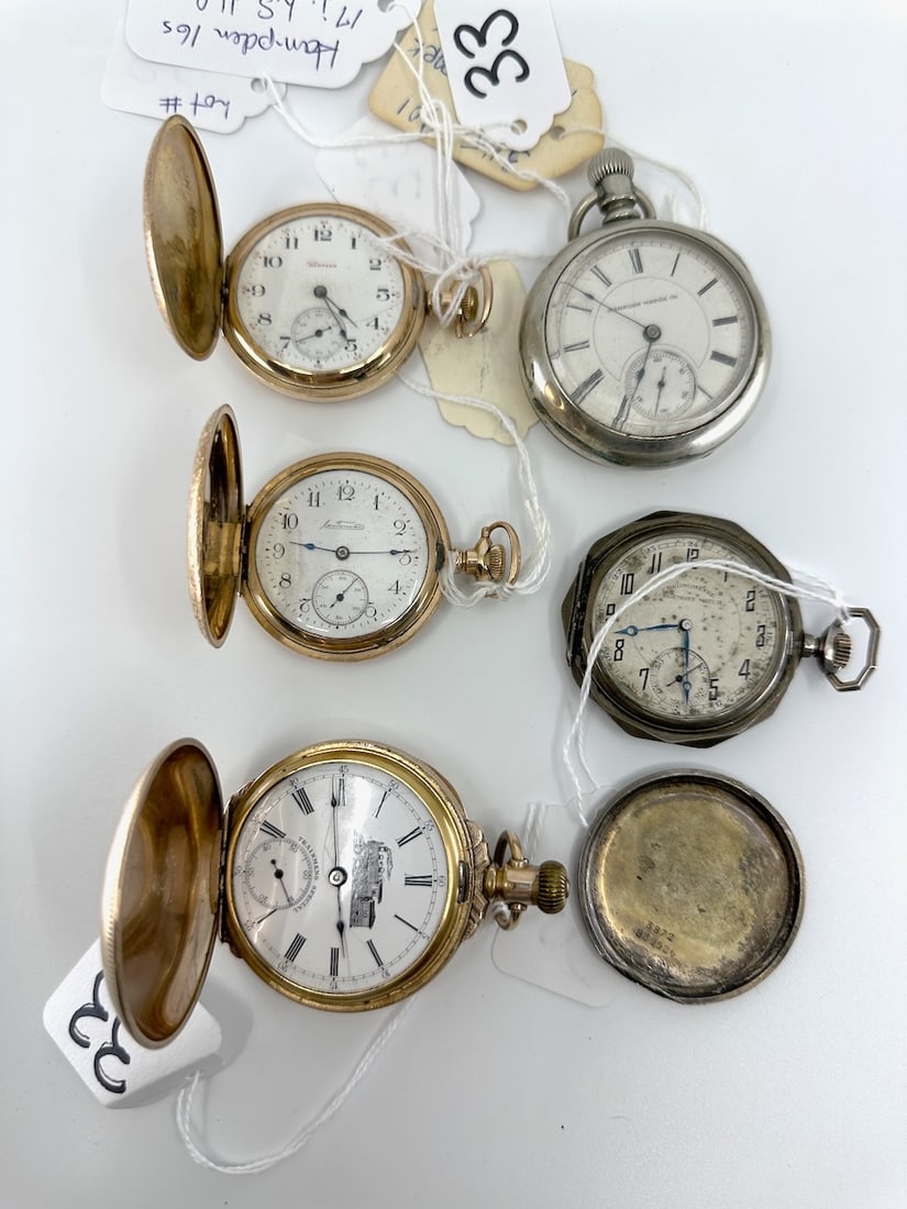 Group of 5 Pocket Watches (1 of 1)