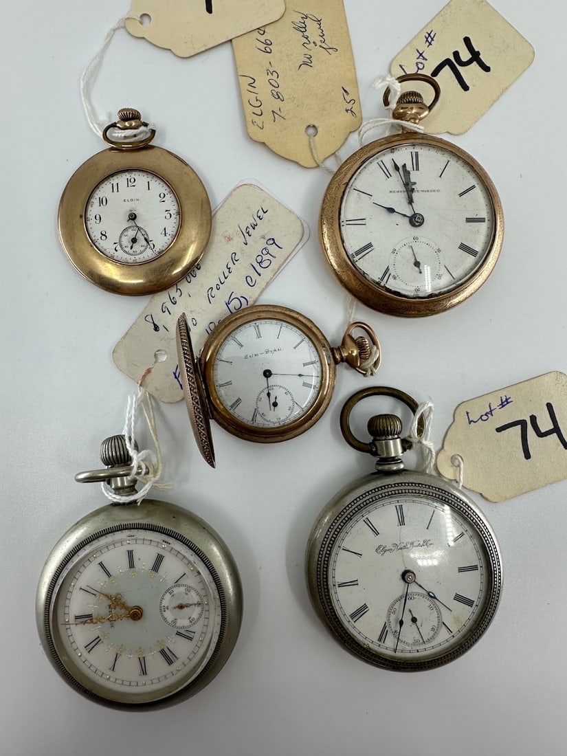 Group of 5 Pocket Watches (1 of 1)
