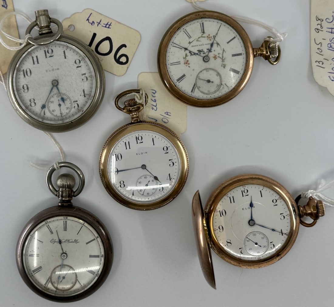 Group of 5 Pocket Watches (1 of 1)