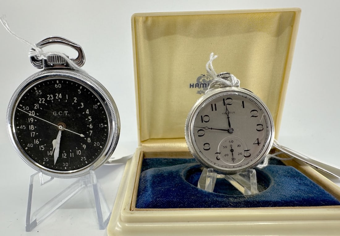 Two Hamilton Pocket Watches (1 of 3)