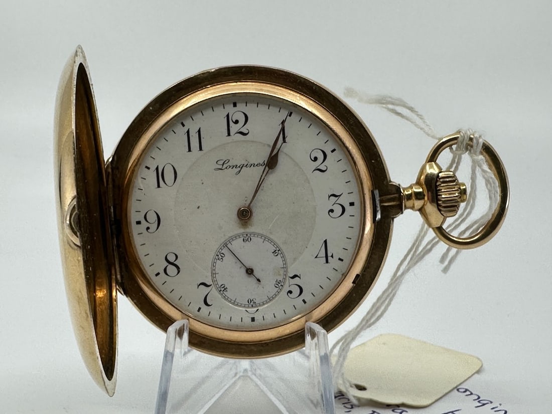 Longines 4 Grand Prix Paris-Paris-Milan-Brussilles 14k Pocket Watch (1 of 3)
