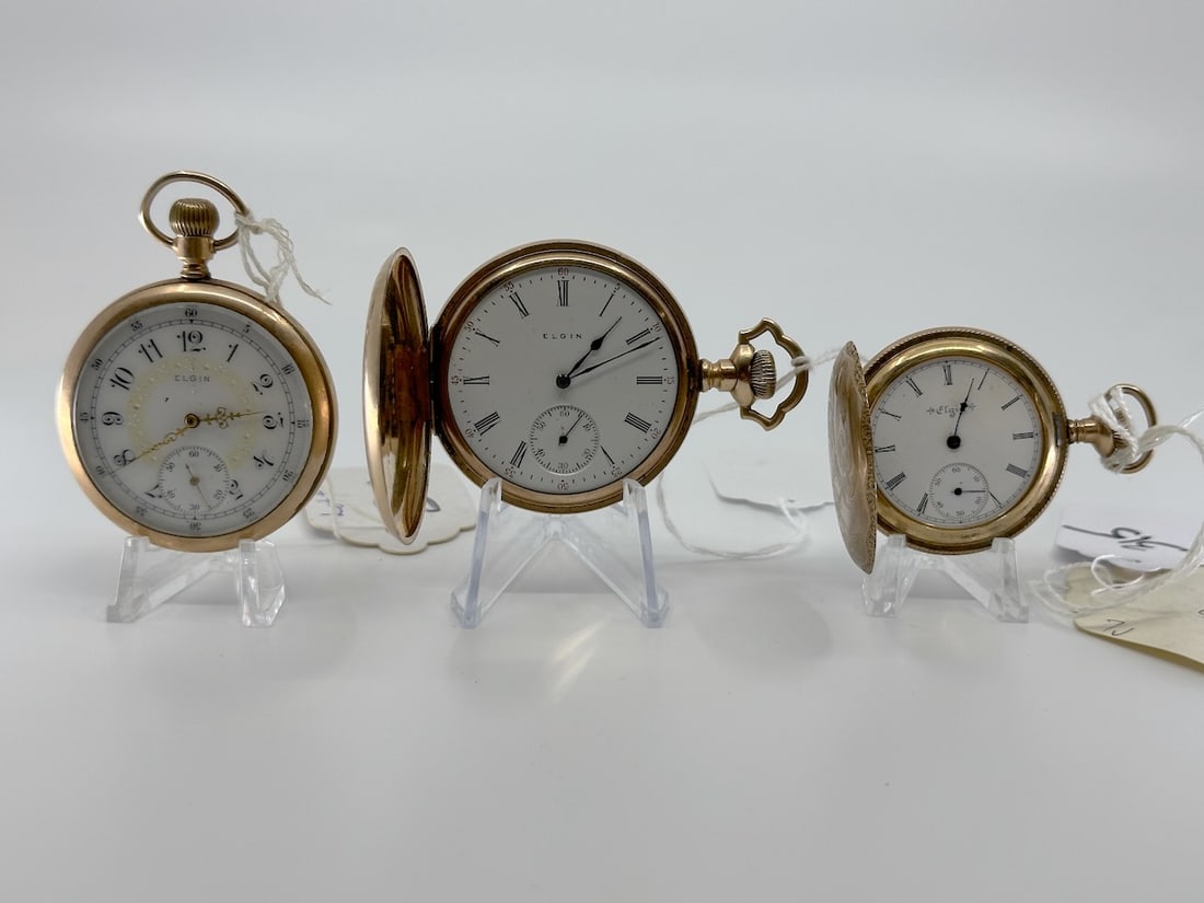 Three Elgin Pocket Watches (1 of 2)