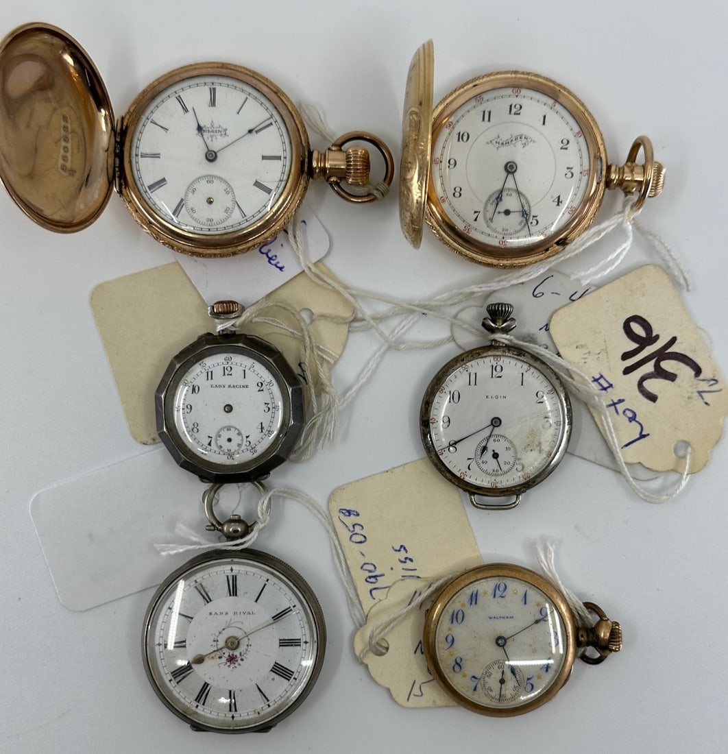 Group of 6 Ladies Pocket Watches (1 of 1)