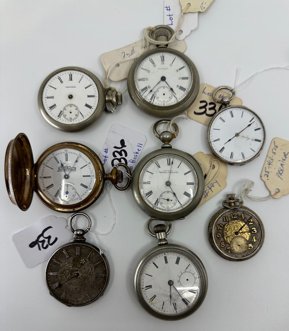 Group of 8 Pocket Watches (1 of 2)