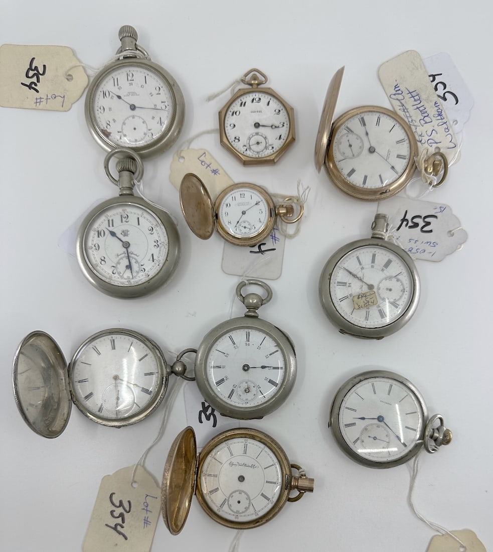 Group of 10 Pocket Watches (1 of 2)