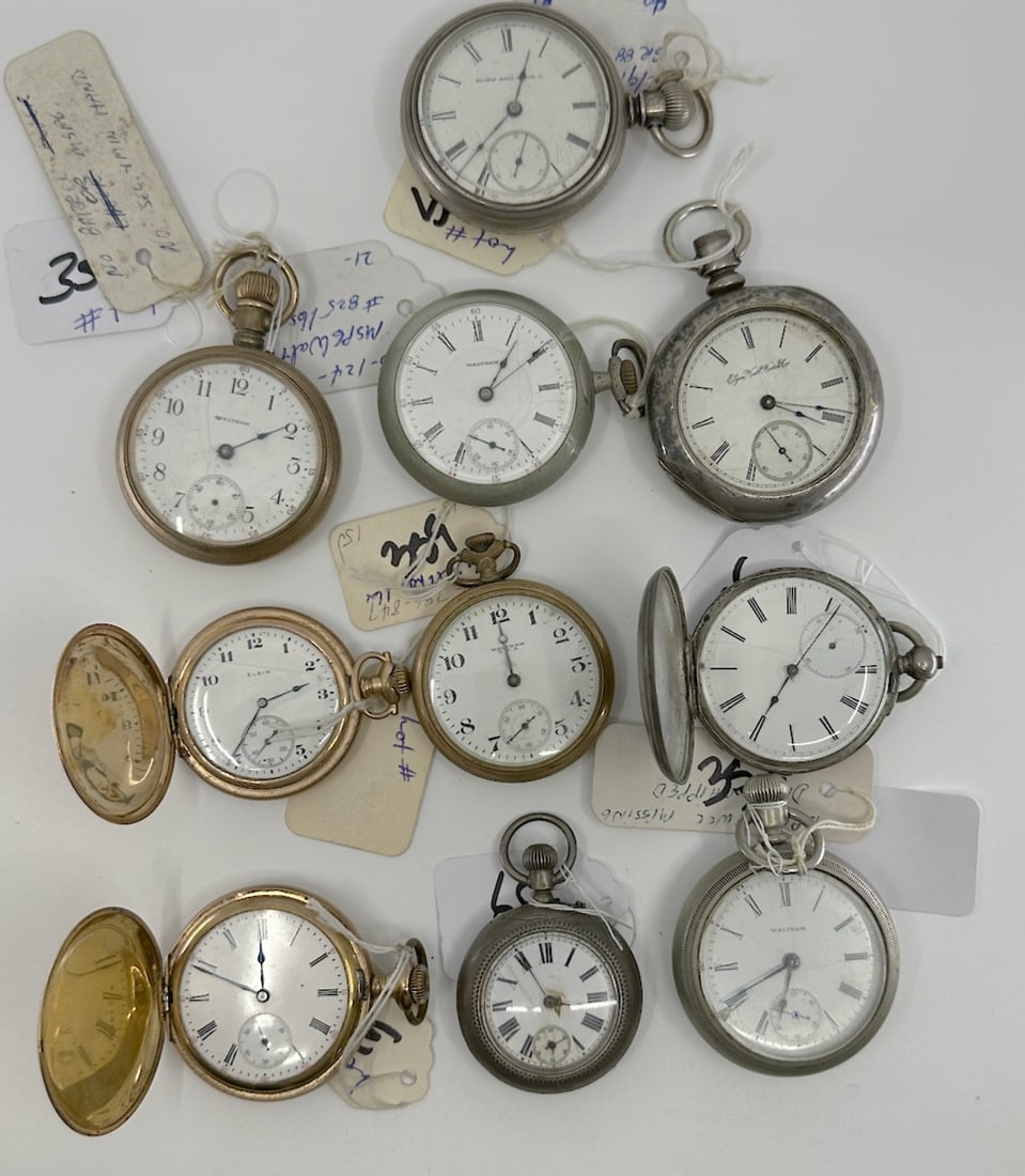 Group of 10 Pocket Watches (1 of 2)