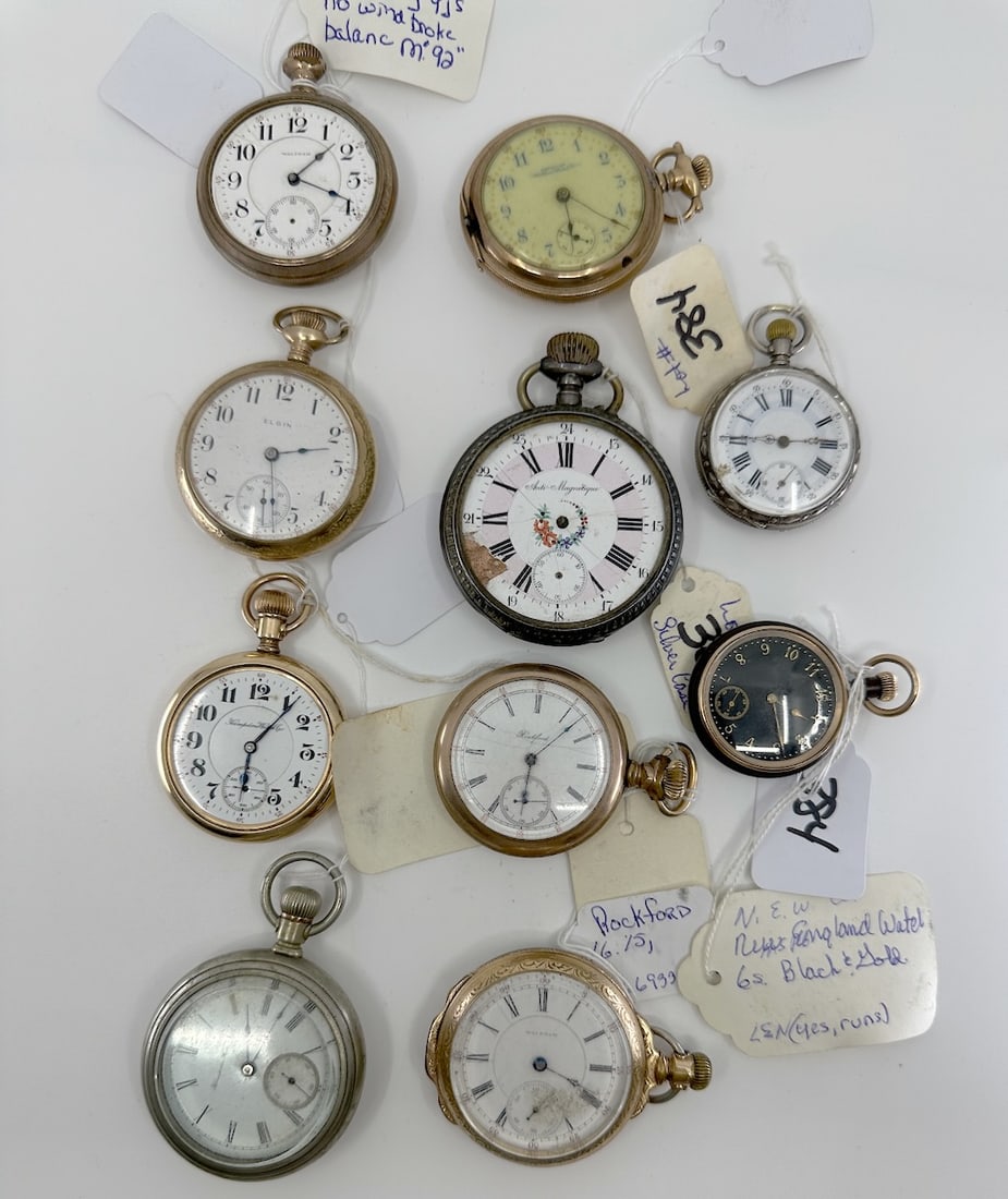Group of 10 Pocket Watches (1 of 2)
