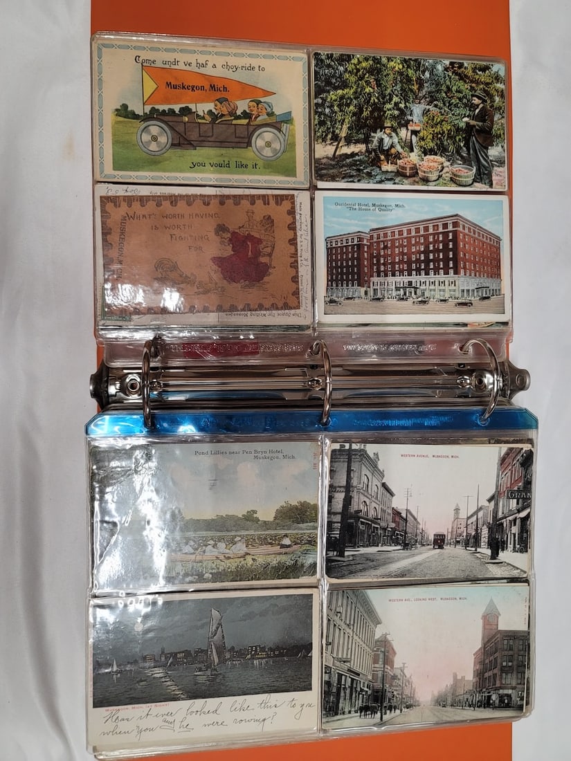 Group of Postcards in Binder (1 of 4)