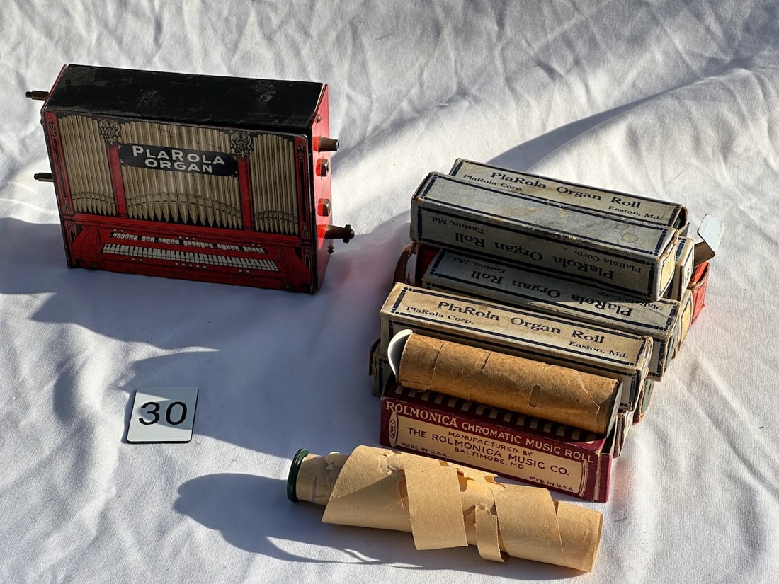 PlaRola organ: 15 rolls Included. Most in boxes.