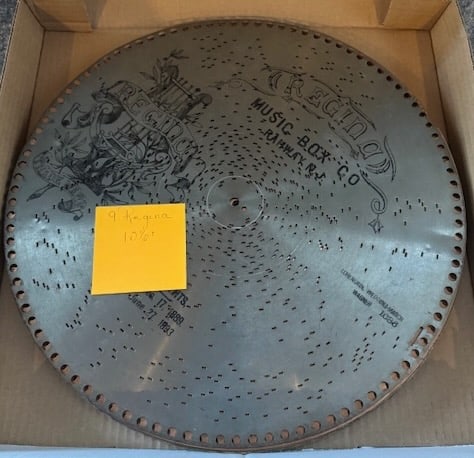 Regina Music Box Discs: 9 - 15-1/2"