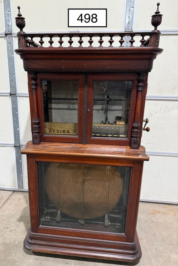 Regina 27" Coin-Op Automatic Changer Disc Music Box (1 of 6)