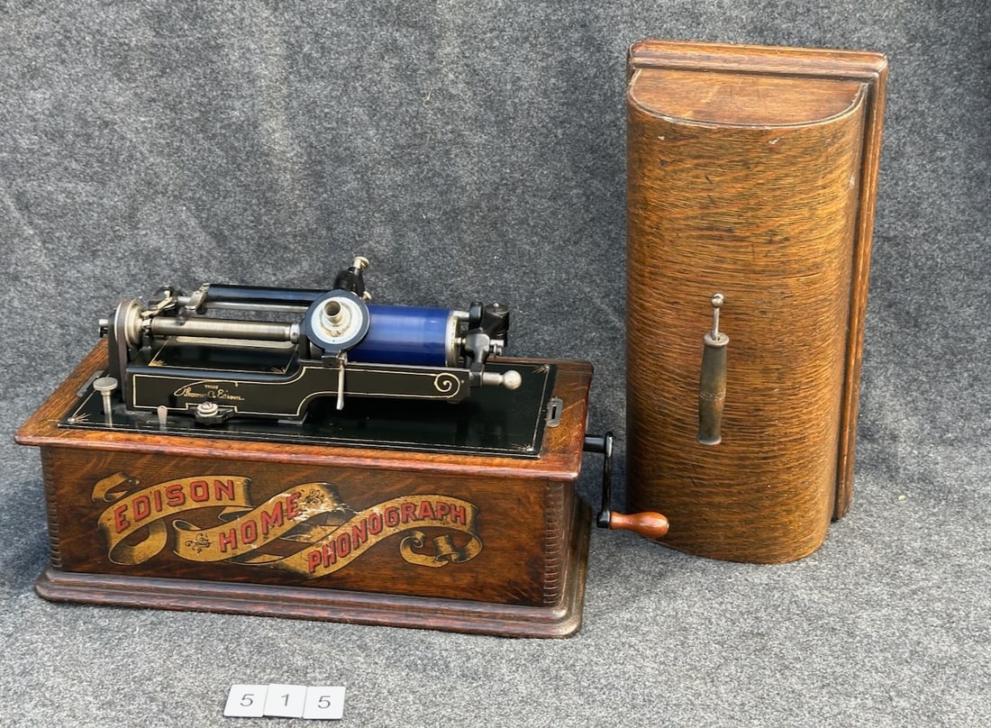 Edison Home Long Case Cylinder Phonograph (1 of 6)