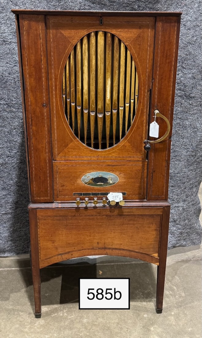 G. Aster & Co. Mahogany Chamber Barrel Organ. (1 of 7)