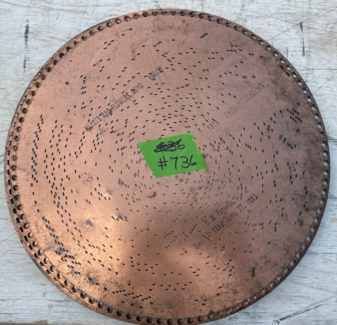 10 Regina 15-1/2" Music Discs: One Lot