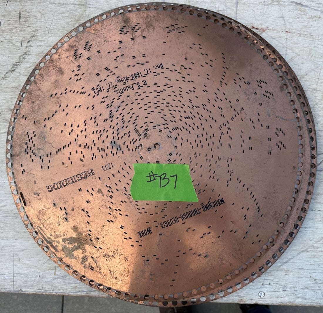 10 Regina 15-1/2" Music Discs: One Lot