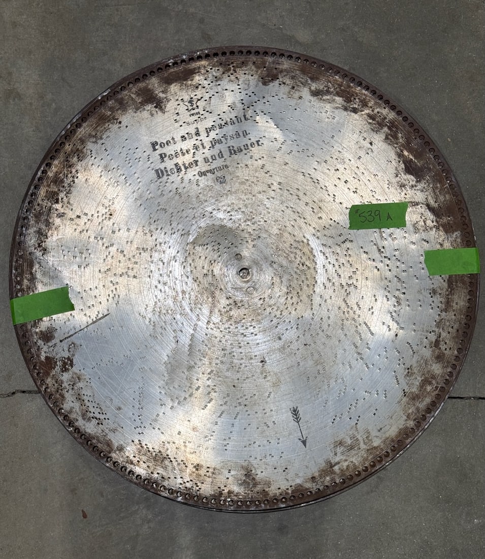 10 25-3/4" Symphonion Music Discs: One Lot